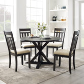Crosley Hayden 105 Inch 5pc Round Dining Set Slate - KF13027SL