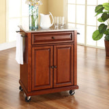 Crosley Compact 31 Inch Stainless Steel Top Kitchen Cart - KF30022E