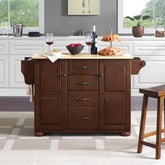 Crosley Eleanor 51.50 Inch Wood Top Kitchen Island Mahogany - KF30171A