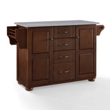 Crosley Eleanor 51.50 Inch Stainless Steel Top Kitchen Island Mahogany - KF30172A