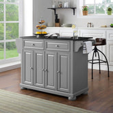 Crosley Alexandria 51.50 Inch Granite Top Full Size Kitchen Island/Cart - KF30204AGY