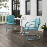 Crosley Tulip 3pc Outdoor Metal Bistro Set - KO10010