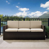 Crosley Palm Harbor Outdoor Wicker Sofa - KO70048BR