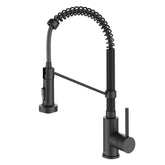 KRAUS Touchless Pull-Down Single Handle 18-Inch Kitchen Faucet in Matte Black - KSF-1610MB