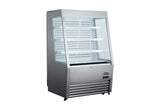 Kool-It KOM-48SS | 48" Wide Stainless Steel Open Display Case - KOM-48SS
