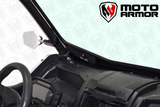 Moto Armor Kawasaki KRX Full Glass Windshield with Vents (2020+) - MA-KRX-WS-GLS-BLK-C-Y