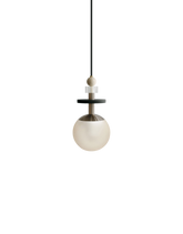Ladies & Gentlemen Maru Pendant - Antique Brass - MARU-AntiqueBrass-6-Short-Cream