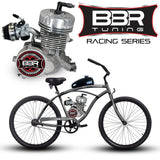 Tracer 26 Inch Men's Ace Beach Cruiser + BBR Tuning 2-Stroke Stage 4 Performance Engine - MB-TOUCH-M-BK + STK-BEK80-S + FH-CDI-ST1 + BBR-HPHEAD + FH-EXPCHAMB-CRM + WPS-2-B6HS + SD-HPCARB