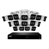 Lorex 16-Channel Fusion NVR System with Sixteen 4K 8MP IP Cameras Security Surveillance System New N4K3-1616WB