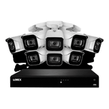 Lorex 16-Channel Fusion NVR System with Eight 4K 8MP IP Cameras Security Surveillance System New N4K3-168WB