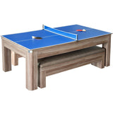 Hathaway Newport 7ft Multi Game Table with Top & Benches - Bg2535p