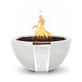 The Outdoor Plus OPT-LUNFW Luna Concrete Fire and Water Bowl, 30-Inch