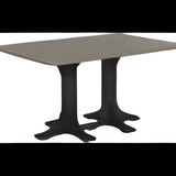LuxCraft 4' x 6' Rectangular Table - Bar Height - P46RT-BHCHB