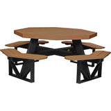 LuxCraft Octagon Picnic Table - POPTCHB