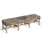 Park Hill Collection Country French Chateau Upholstered Bench - EFS06067