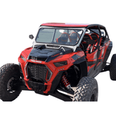Polaris RZR XP 1000 & XP Turbo Full Glass Windshield for Vent Racing Roll Cage (2014+) - MA-VR1K-WS-GLS-BLK-B-N