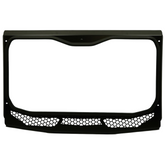 Moto Armor Kawasaki KRX Full Glass Windshield for VOODOO Cage - MA-VOODOOKRX-WS-GLS-BLK-Y