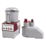 Robot Coupe R2N 3 Qt. Grey Composite Bowl Single Speed Combination Processor - 1 Hp / 120V - R2N