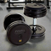 TROY Pro Dumbbell with Contoured Handle & Rubber Endcaps -RUFDC-005