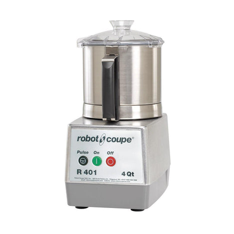 Robot Coupe R401B 4.5 Qt. Single Speed Table-Top Cutter Mixer With S Blade - 1.5 Hp / 120V
