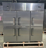 Chef AAA 72" Commercial Reach-In Freezer with 6 Solid Half Doors - SCD-660F