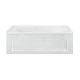 Swiss Madison Concorde 60 in. x 32 in. Acrylic Glossy White, Alcove, Integral, Left-Hand Drain, Apron Bathtub - SM-AB561 - Backyard Provider