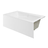 Swiss Madison Claire 60" x 32" Right-Hand Drain Drain Alcove Tub with Corner Apron - SM-AB571 - Backyard Provider
