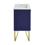 Swiss Madison Annecy 24" Bathroom Vanity in Granger Blue - SM-BV252L - Backyard Provider