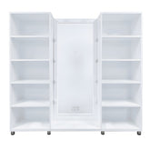 DoCareLife Charlotte Full Length Vanity Mirror with Columns - DCL-NSM010-A-WHITE-B-C
