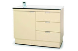 VetLine Veterinary Exam Cabinet Table with Storage & Scale - TEC-300-42SC-BLK