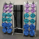 TROY Light Workout Pack w/ Color Interlocking Grip Plates by TROY - TLS-PAC-C