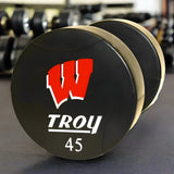 Troy Urethane T-Clog Logo Dumbbell Set - TSD-005-050UTL