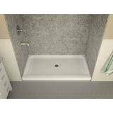 Anzzi Tier 32 x 60 in. Single Threshold Shower Base in White SB-AZ03CD - SB-AZ03CD