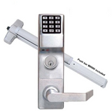 Alarm Lock Trilogy Keypad Digital Lock w/ Audit Trail - for M9900 Panic Exit Bar - 26D - Satin Chrome - ALL-ETDLS1G/26DM99K
