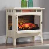Duraflame 3D Cream Infrared Electric Fireplace Stove with Remote Control - 172438