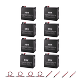 8 x SOK Battery 206Ah 12V LiFePO4 Deep Cycle Batteries | 8 x 2,636wH Lithium Solar Batteries | 1,648Ah / 21.08kWh - Backyard Provider