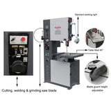 KAKA Industrial Variable Speed Vertical Band Saw VS-1611,VS-2012,VS-2313 - 188201V220