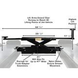 Atlas PROJACK35 3,500 lb. Capacity Sliding Bridge Jack - ATEXH-PROJACK35-FPD