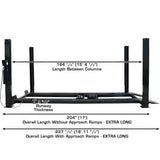 Atlas PRO9000 4 Post Lift + RJ35 Sliding Jacks Combo - ATEXH-PRO9-COMBO1-FPD