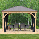 Yardistry 12 x 14 Meridian Gazebo Mesh Kit YM11794COM