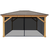 Yardistry 12 x 16 Meridian Gazebo Mesh Kit YM11920COM