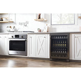 Avallon 24 Inch Wide 140 Can Energy Efficient Beverage Center with LED Lighting, Double Pane Glass, Touch Control Panel and Right Swing Door - ABR241BLSS