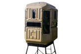 Advantage Hunting Elevated Hunting Blinds Dual Threat Combo With 10' Galvanized QP Kit Advantage Hunting Game Keeper - 5031066