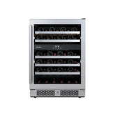 Avallon 24 Inch Wide 46 Bottle Capacity Dual Zone Wine Cooler with Right Swing Door - AWC242DZRH