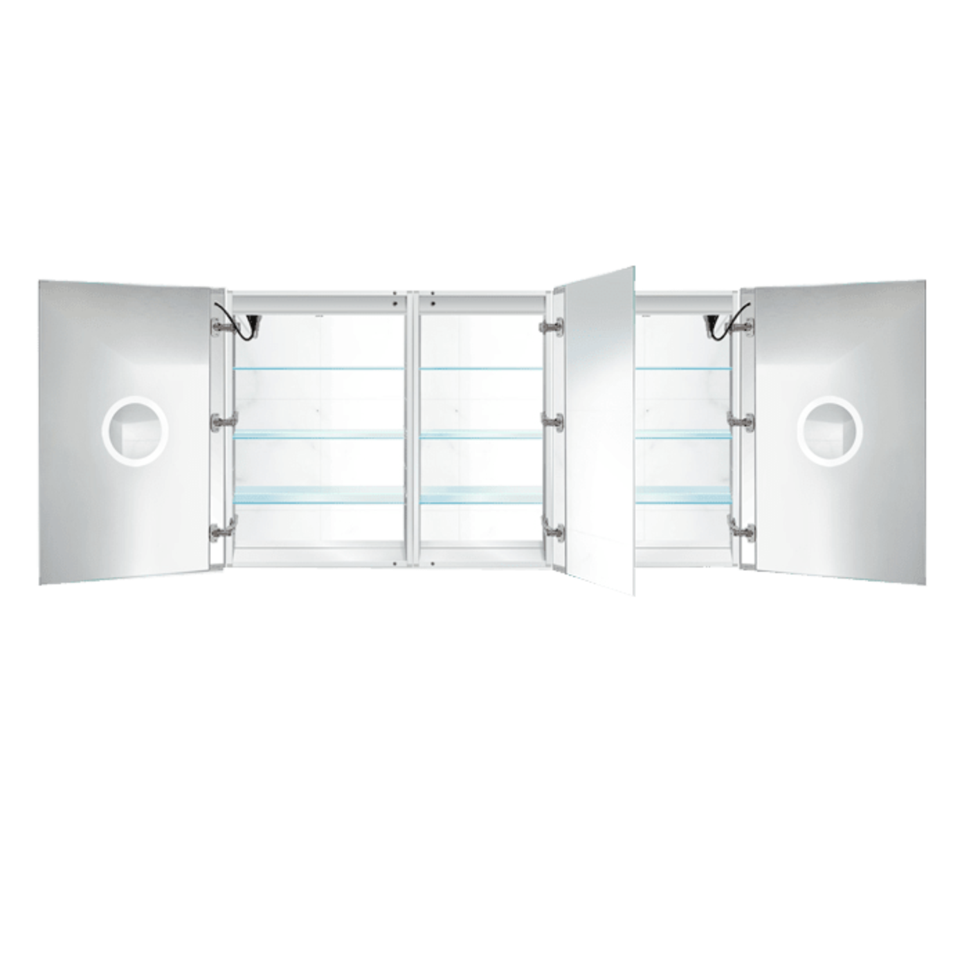 Krugg Svange 6036DLRR 60" X 36" Double LED Medicine Cabinet with Dimmer & Defogger SVANGE6036DLRR - Backyard Provider