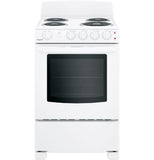 HOTPOINT RAS240DMWW Hotpoint 24" Electric Free-Standing Front-Control Range - RAS240DMWW-KT
