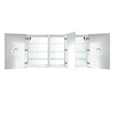 Krugg Svange 6036DLRR 60" X 36" Double LED Medicine Cabinet with Dimmer & Defogger SVANGE6036DLRR - Backyard Provider