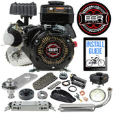 BBR Tuning Complete 79cc The Beast Pull Start 4-Stroke Bicycle Engine Kit - FH-79-ENGTRAN + FH-79PARTSKIT