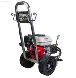 BE Power Equipment 2500 PSI 3.0 GPM Gas Pressure Washer with Honda GX200 Engine and Comet Triplex Pump - PowerGen USA - PE-2565HWSCOMSP