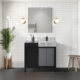 Zilara 36" Black and Grey Vanity - Backyard Provider
